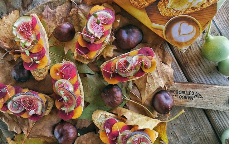 KRISPROLLS met gekonfijte eendenbout in hibiscus gelei