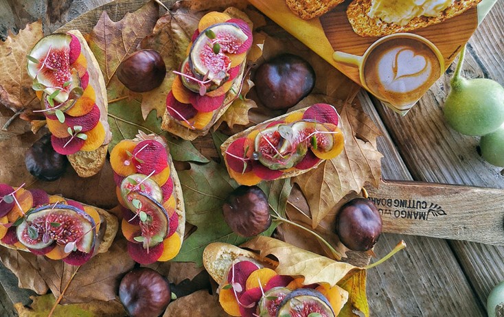 KRISPROLLS met gekonfijte eendenbout in hibiscus gelei